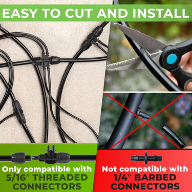 100 ft Black Tubing Drip Line - (.42